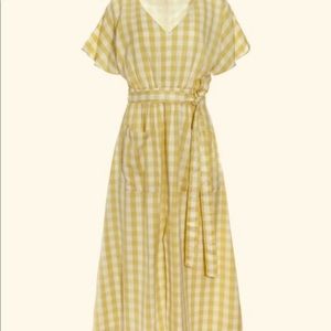 Madewell Gingham Tie Dress